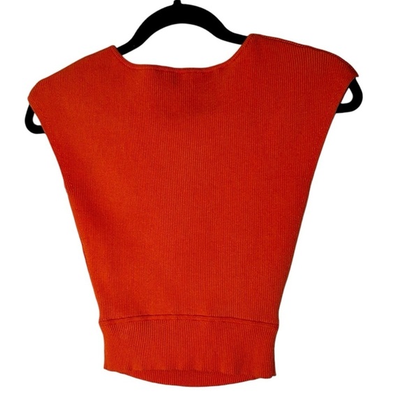 Aritzia Wilfred Cut- Out Knit Top- Coral- Size Small - Picture 8 of 12